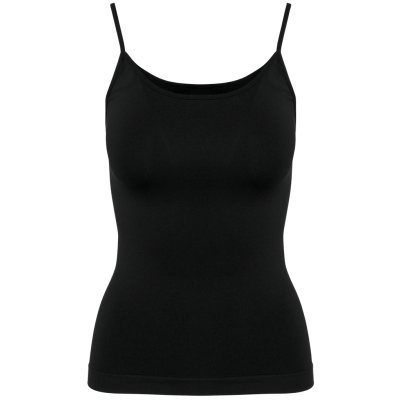 Top eco-responsável sem costuras e com alças finas de senhora